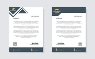 set of modern letterhead template for stationery design all business corporate company. vector format editable A4. for download.