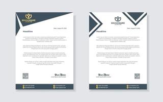 set of modern letterhead template for stationery design all business corporate company. vector format editable A4. for download.