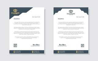 set of modern letterhead template for stationery design all business corporate company. vector format editable A4. for download.