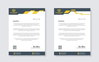 set of modern letterhead template for stationery design all business corporate company. vector format editable A4. for download.