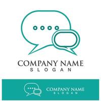 message bubble logo and symbol speech vector