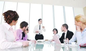 group of business people at meeting photo