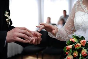 vista del día de la boda foto