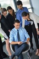 business people in a meeting at office photo