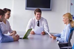 business people in a meeting at office photo