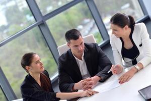 business people group in a meeting at office photo