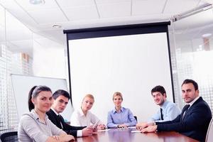 business people in a meeting at office photo