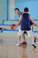 vista del juego de baloncesto foto