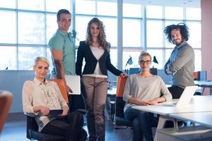 Portrait of a business team At A Meeting photo