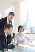 group of business people at meeting photo