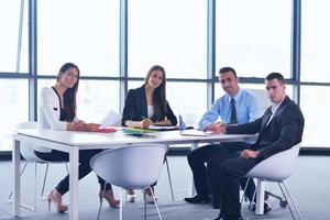 business people group in a meeting at office photo