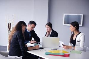 business people group in a meeting at office photo