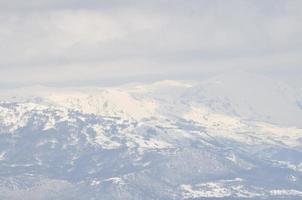 vista del paisaje de invierno foto