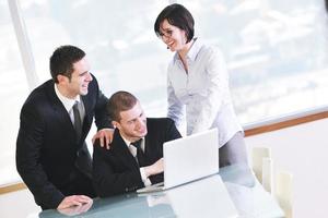 group of business people at meeting photo