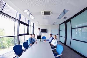 business people in a meeting at office photo