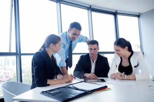 business people group in a meeting at office photo