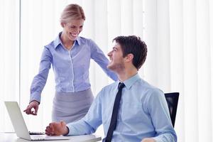 business people in a meeting at office photo