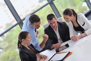 business people group in a meeting at office photo