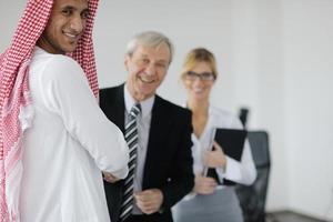 Arabic business man at meeting photo