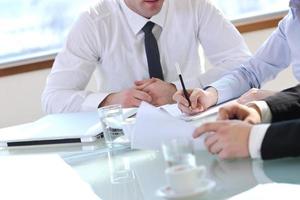 group of business people at meeting photo