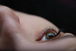 Woman eye view photo