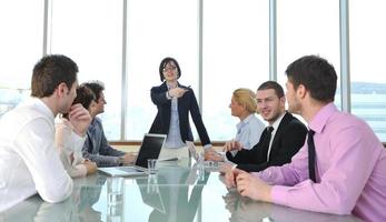 business people at meeting photo