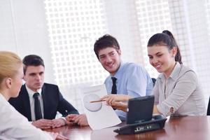 business people in a meeting at office photo