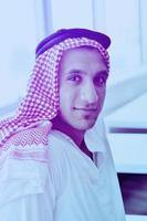 arab business man at bright office photo