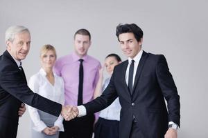 grupo de personas de negocios en reunión foto