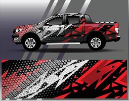 Car wrap design vector. Graphic  abstract stripe racing background kit designs for wrap vehicle  race car  rally  adventure and livery vector