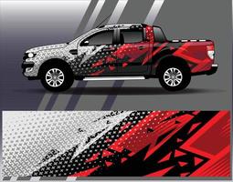 Car wrap design vector. Graphic  abstract stripe racing background kit designs for wrap vehicle  race car  rally  adventure and livery vector