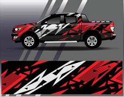 Car wrap design vector. Graphic  abstract stripe racing background kit designs for wrap vehicle  race car  rally  adventure and livery vector