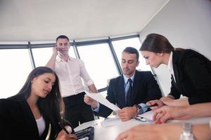 business people in a meeting at office photo