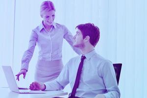 business people in a meeting at office photo