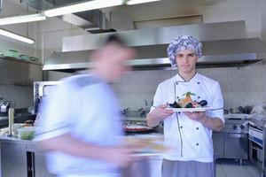 Chef preparing food photo