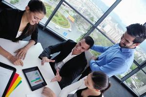 business people in a meeting at office photo