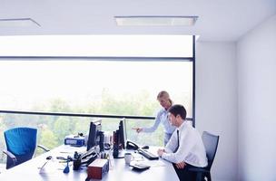 business people in a meeting at office photo