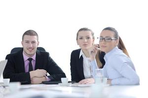 grupo de personas de negocios en reunión foto