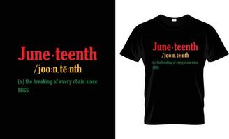 diseño de camisetas del 19 de junio, lema de la camiseta del 19 de junio y diseño de prendas de vestir, tipografía del 19 de junio, vector del 19 de junio, ilustración del 19 de junio