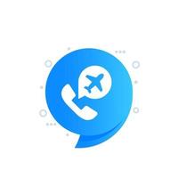 roaming call icon with a phone, vector design