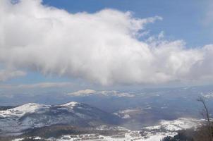 vista del paisaje de invierno foto