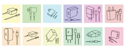 iconos vectoriales de educación establecidos para Internet y educación en línea, recursos de aprendizaje electrónico, cursos en línea distantes, colegios, academias, universidades y escuelas. estilo minimalista de arte lineal. de color negro. vector