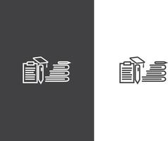 Education vector icons set for internet and online education, e-learning resources, distant online courses, colleges, academies universities and schools. Line art minimalist style. Black color.