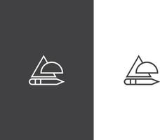 Education vector icons set for internet and online education, e-learning resources, distant online courses, colleges, academies universities and schools. Line art minimalist style. Black color.