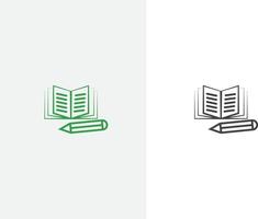 Education vector icons set for internet and online education, e-learning resources, distant online courses, colleges, academies universities and schools. Line art minimalist style. Black color.