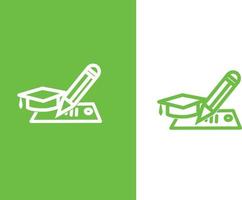 Education vector icons set for internet and online education, e-learning resources, distant online courses, colleges, academies universities and schools. Line art minimalist style. Black color.