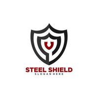 Shield logo. shield shaped icon vector