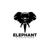 logotipo de elefante. icono de elefante. vector de ilustración de silueta de elefante