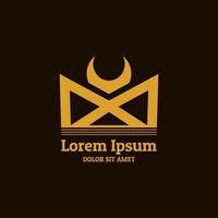 Crown logo. Luxurious and elegant logo. Logo design in a modern and minimalist style vector