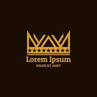 Crown logo. Luxurious and elegant logo. Logo design in a modern and minimalist style vector